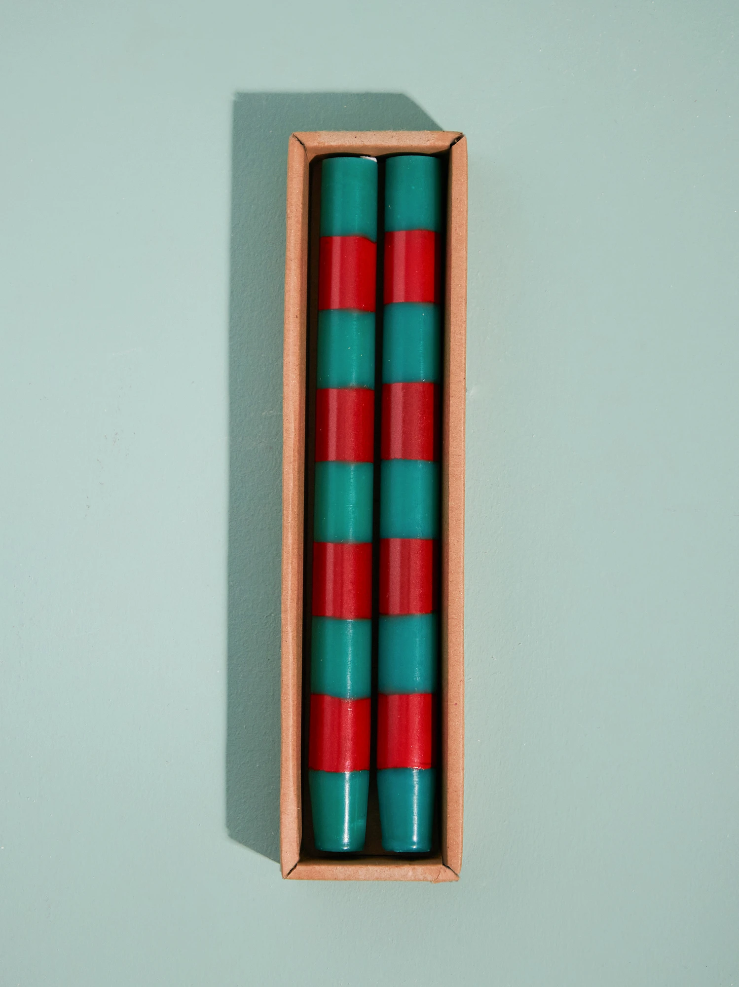 Colorblock Christmas Candle Set 2 Colorblock Christmas Candle Set - Image 2