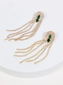 Axelle Crystal Fringe Earrings
