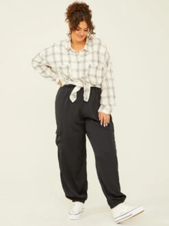 Roxanne Satin Joggers