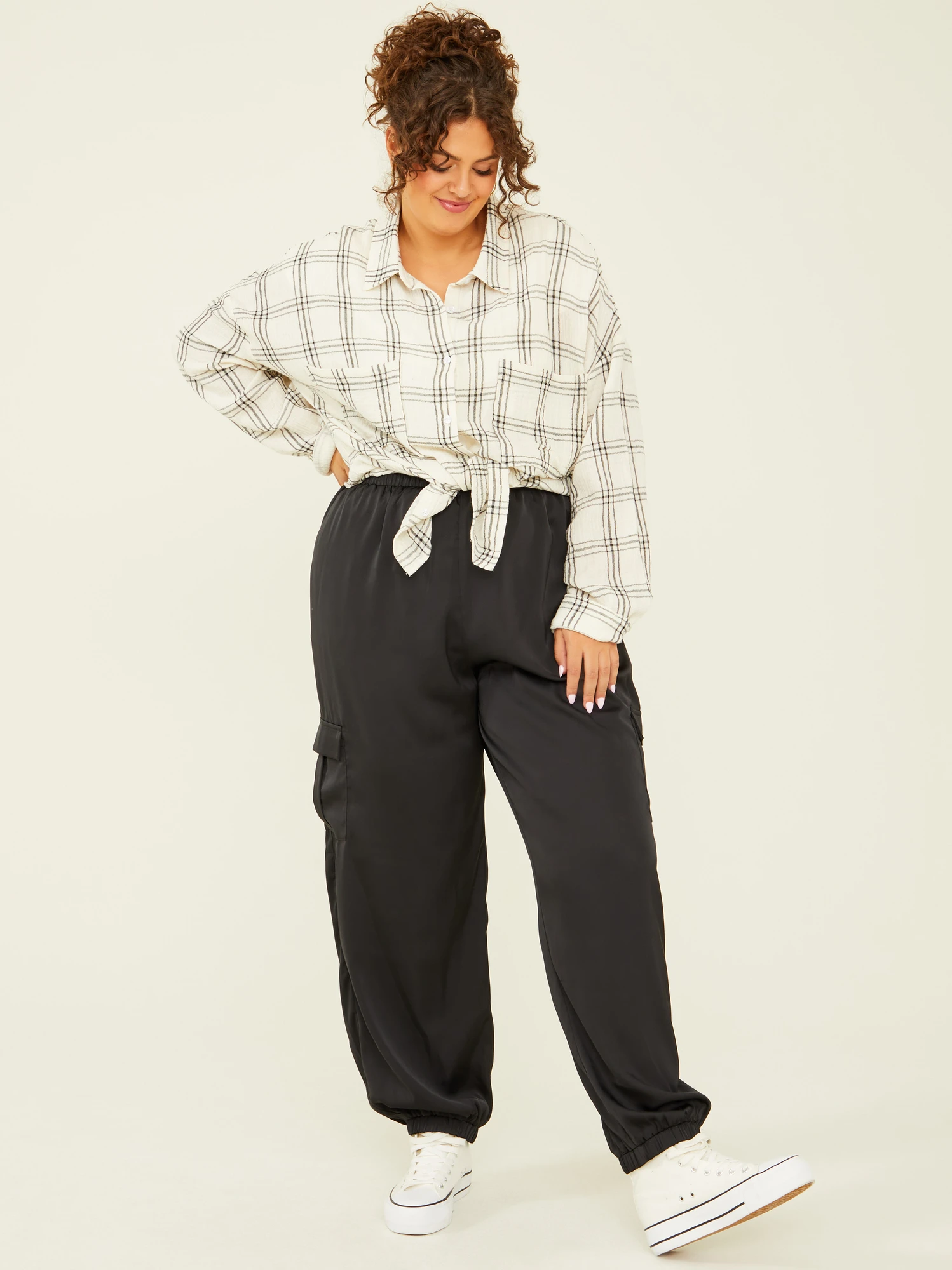 Roxanne Satin Joggers 1 Roxanne Satin Joggers