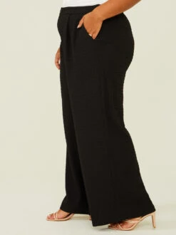 Lilibet Textured Pants -Deals Trending US Clothes Store 000196 XSP8922 BLACK 03