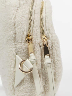 Reese Sherpa Sling Bag -Deals Trending US Clothes Store 000221 30894SHIVORYARU CREAM 03