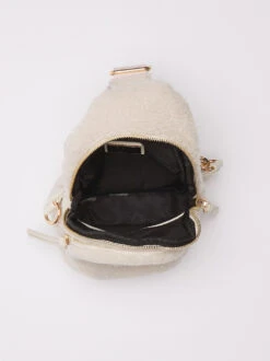 Reese Sherpa Sling Bag -Deals Trending US Clothes Store 000221 30894SHIVORYARU CREAM 04