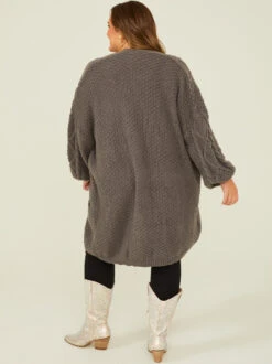 Vienna Oversized Cardigan -Deals Trending US Clothes Store 000787 HF23G186 ARU CHARCOAL 03