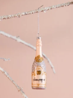 Champagne Christmas Ornament