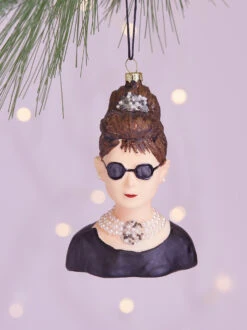 Audrey Hepburn Christmas Ornament