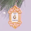 Champagne Button Christmas Ornament
