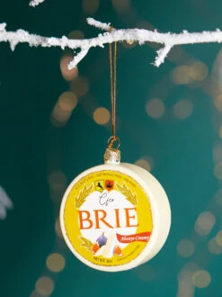 Brie Cheese Christmas Ornament