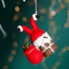 Santa Is Stuck Christmas Ornament