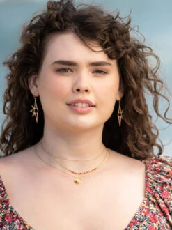 Sunlight Earrings -Deals Trending US Clothes Store 000930 HE2012 WG WORN GOLD 07