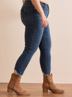 Incrediflex 26" Raw Hem Skinny Jeans -Deals Trending US Clothes Store 000940 111072VW VINTAGE WASH 03