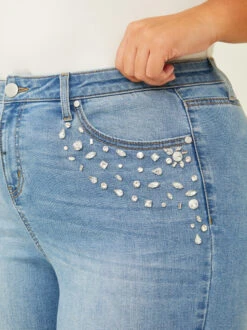 Piper Rhinestone Flare Jeans 11 Piper Rhinestone Flare Jeans -Deals Trending US Clothes Store 000940 113004 VINTAGE WASH 05