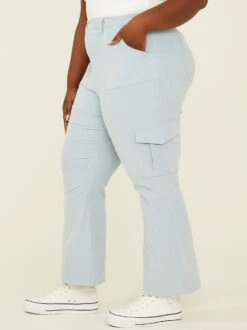 Frankie Corduroy Cargo Pants -Deals Trending US Clothes Store 000940 113008 LIGHT BLUE 03