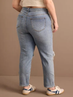Destructed Girlfriend Jeans -Deals Trending US Clothes Store 000962 DX22128RIX DURHAM 04
