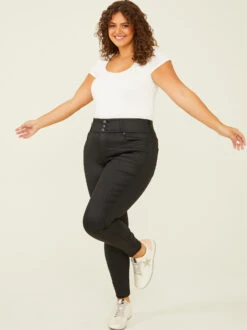 Coated Live In 3 Button Jeans