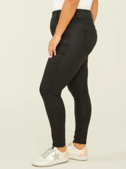 Coated Live In 3 Button Jeans -Deals Trending US Clothes Store 000962 DX22916H73B BLACK 03