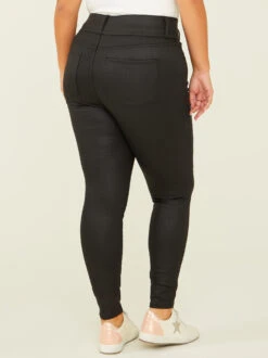 Coated Live In 3 Button Jeans -Deals Trending US Clothes Store 000962 DX22916H73B BLACK 04