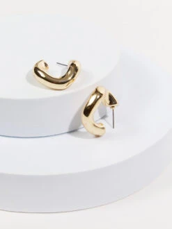 Wavy Hoop Earrings