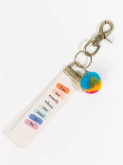Exactly Where You Need To Be Keychain