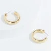18k Gold Story Hoop Earrings