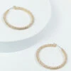 Gold Crystal Hoops