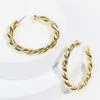 Emeline Braided Hoop Earrings