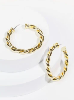 Emeline Braided Hoop Earrings