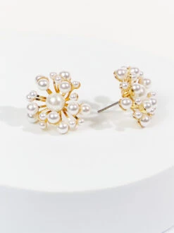 Pearl Burst Stud Earrings