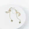 18k Gold Star Earrings