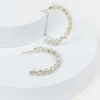 Isa Crystal Hoop Earrings