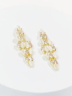 Lottie Rhinestone Drop Earrings