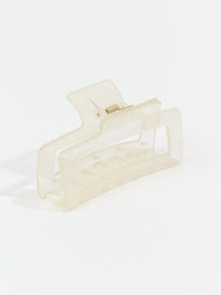 Emily Box Claw Clip - Beige