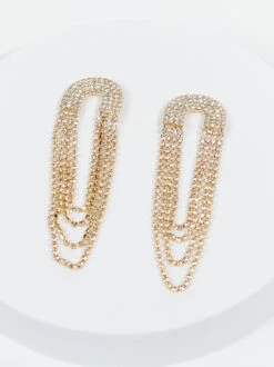 Rhinestone Chandelier Earrings