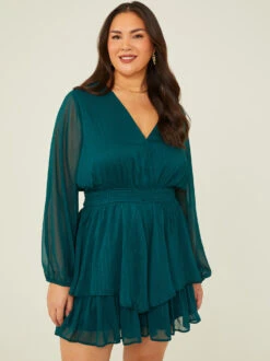 Alma Shimmer Romper -Deals Trending US Clothes Store 001125 ALMANITA P HUNTER GREEN 04