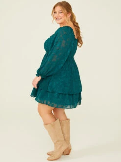 Ellenie Dress -Deals Trending US Clothes Store 001125 ELLENIE P HUNTER GREEN 02