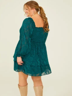 Ellenie Dress -Deals Trending US Clothes Store 001125 ELLENIE P HUNTER GREEN 03