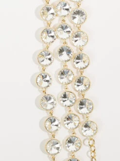 Rhinestone Chain Belt 5 Rhinestone Chain Belt -Deals Trending US Clothes Store 001128 32421381 ARU GOLD CRYSTAL 02