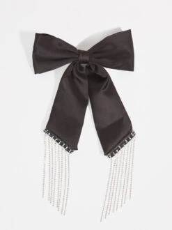 Rhinestone Fringe Hair Bow