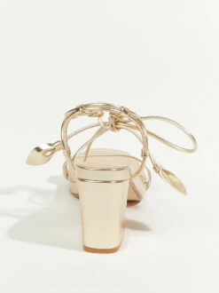 Karrol Wide Width Strappy Heels -Deals Trending US Clothes Store 001176 KARROL W ARU GOLD 02