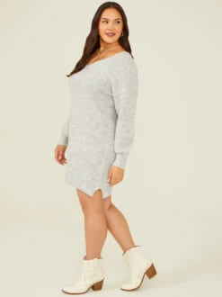 Auden Sweater Dress -Deals Trending US Clothes Store 001753 C10156X HEATHER GRAY 02