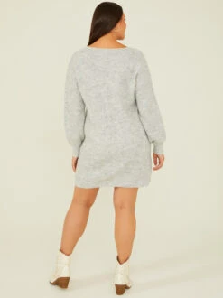 Auden Sweater Dress -Deals Trending US Clothes Store 001753 C10156X HEATHER GRAY 03