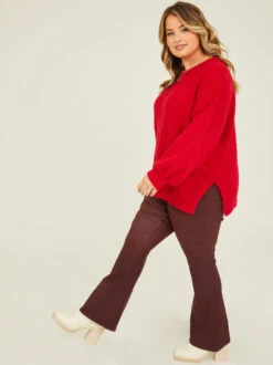 Alivia Sweater -Deals Trending US Clothes Store 001753 STA1880X CHILI PEPPER 02