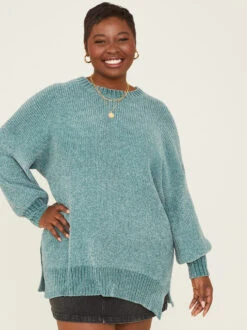 Sofia Sweater -Deals Trending US Clothes Store 001753 T8143X DUSTY AQUA 02