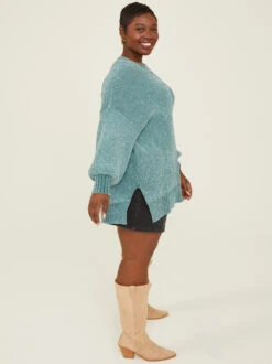 Sofia Sweater -Deals Trending US Clothes Store 001753 T8143X DUSTY AQUA 03