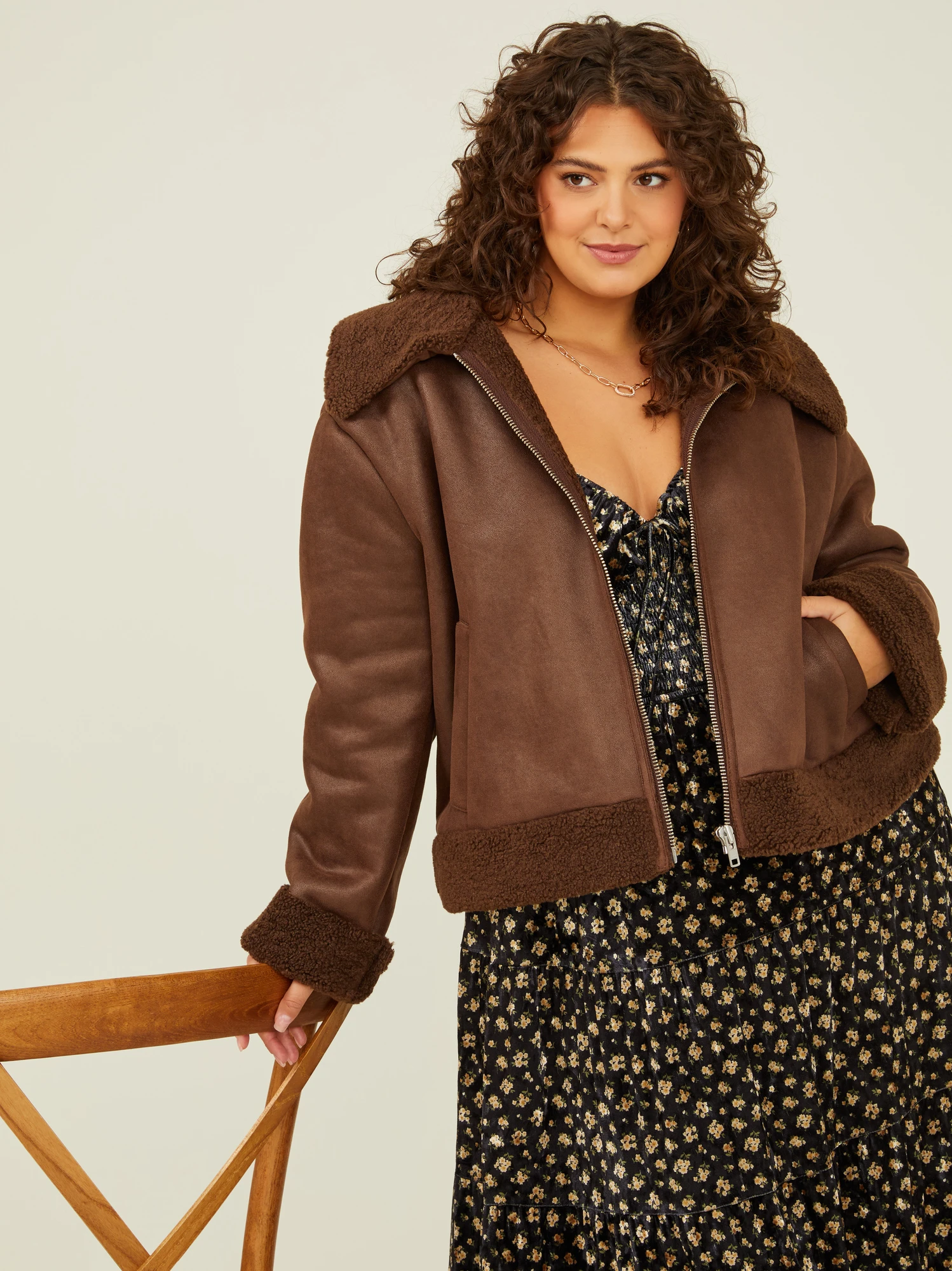 Reed Faux Shearling Jacket 2 Reed Faux Shearling Jacket - Image 2