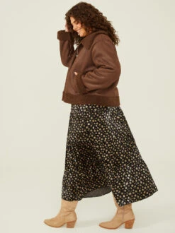 Reed Faux Shearling Jacket 11 Reed Faux Shearling Jacket -Deals Trending US Clothes Store 001761 IMJ9523JARU CHOCOLATE BROWN 03