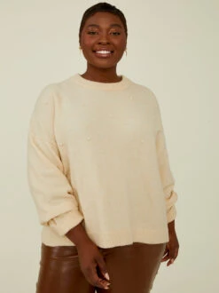 Marigold Pearl Sweater -Deals Trending US Clothes Store 001761 ISA1952TARU IVORY 04