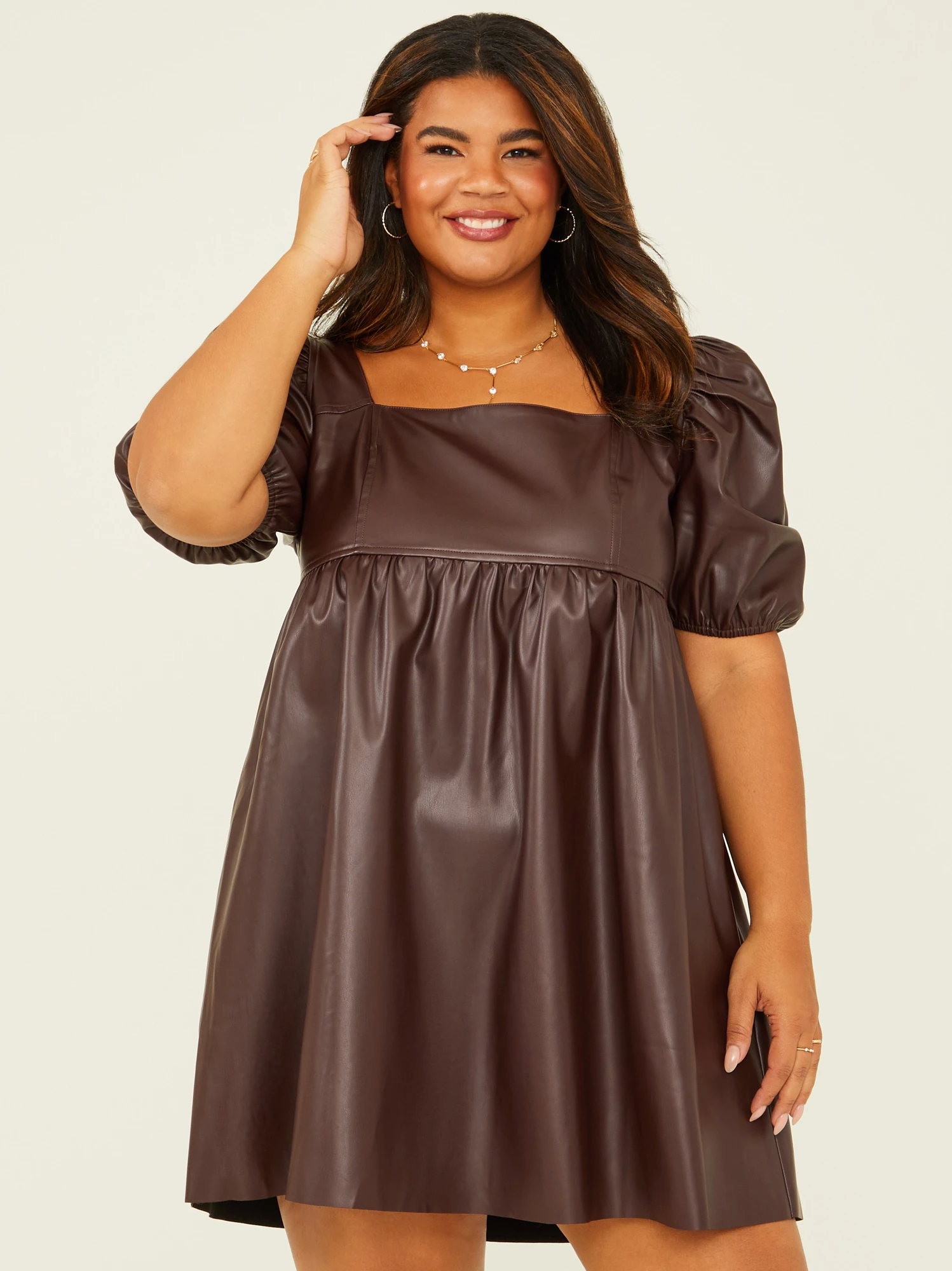 Inaya Vegan Leather Dress 1 Inaya Vegan Leather Dress