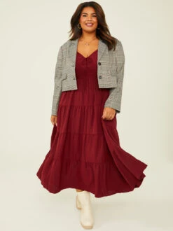 Claire Maxi Dress -Deals Trending US Clothes Store 001761 ISS1280D 7ASP WINE 01