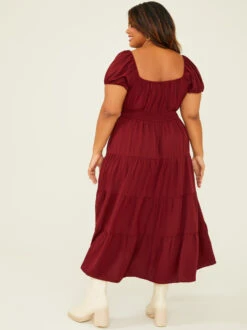 Claire Maxi Dress -Deals Trending US Clothes Store 001761 ISS1280D 7ASP WINE 03